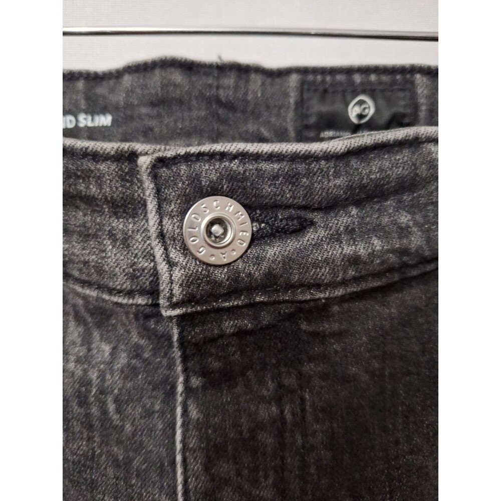 Adriano Goldschmied Ex-Boyfriend Slouchy Slim Jeans Women's Sz 31R Faded Cuffed - Picture 9 of 12